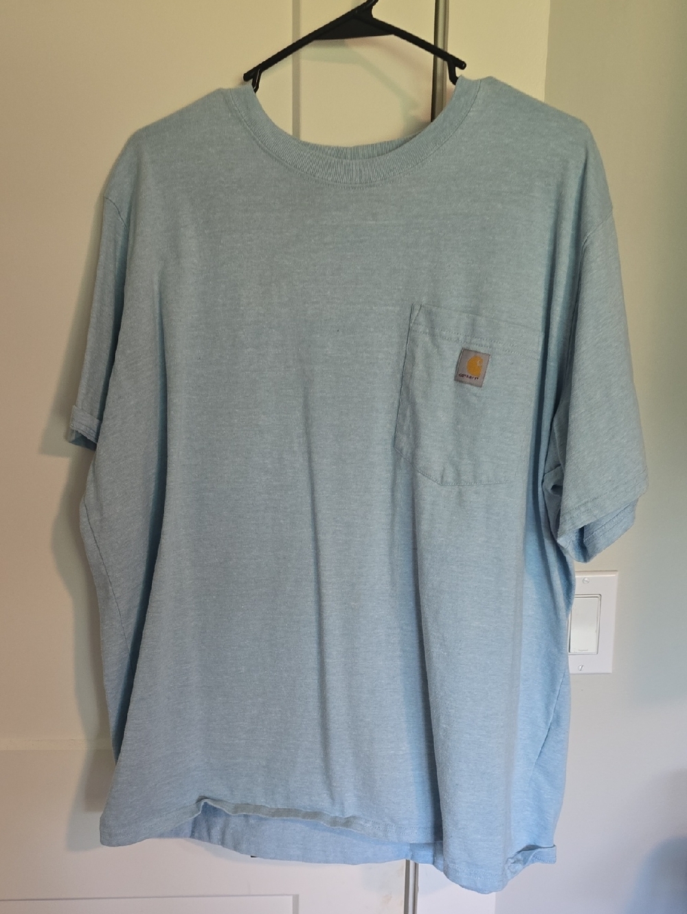 Carhartt Light Blue Short-Sleeve Pocket Tee